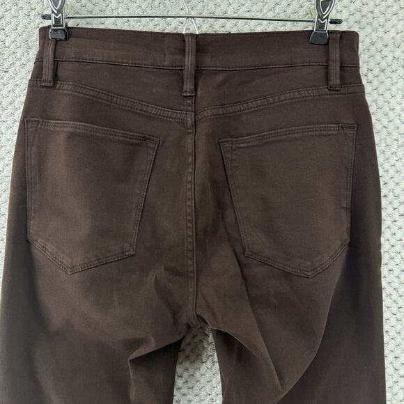 FRAME Pants Women 27 Brown Le High Skinny Crop Mid Rise Soft Stretchy 5 Pockets - Picture 7 of 16